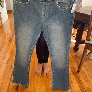 Old Navy Girls Faded Blue Bootcut Jeans